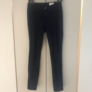 Club Monaco Navy Skinny Pants Size 2 -denim fabric